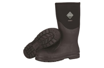 Image of Muck Boots Chore Classic Tall Steel Toe Rubber Work Boots - Mens, Black, 12, CHS-000A-BLK-120