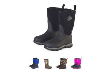 Image of Muck Boots Kids Rugged Ii Kids Performance Outdoor Sport, Black/Black, Black/Blue, Brown Realtree Xtra, Brown/Realtree Xtra, Pink/Black