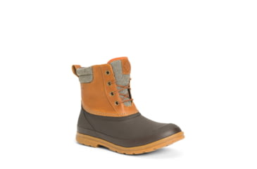 Image of Muck Boots Originals Duck Lace Boot - Women's, 14 US, Medium, Tan/Dark Brown, ODL-902-TAN-140