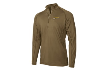 Image of Muddy Nucleus Heated Quarter-Zip Top - Mens, Brown Clay, MEDIUM, MUD-HT-QZ-CL-M