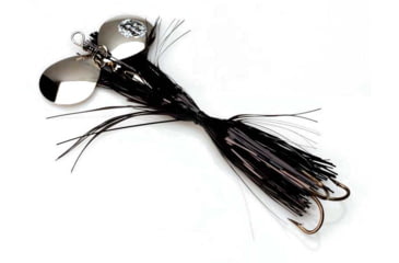 Image of Musky Mayhem Baby Girl Musky Spinner, 2 #6 Blades, 4/0 Hook, Black Nickel, 1.8oz, BG001