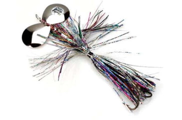 Image of Musky Mayhem Baby Girl Musky Spinner, 2 #6 Blades, 4/0 Hook, Rainbow Nickel, 1.8oz, BG010