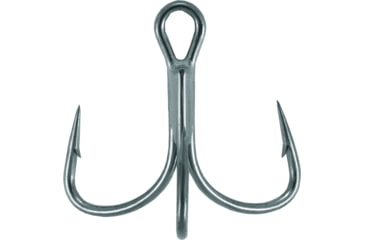 Image of Mustad Ultrapoint KVD Elite Triple Grip Treble Hook, Needle Point, 2X Short Shank, Wide Gap, Black Nickel, Size 4, 11 per Pack, TG76NP-BN-4-11U