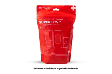 Image of My Medic SuperSkin Large Bandage First Aid Skin Treatment, 8.8x6.2.5 inch, 10 Pack, MM-SPL-MD-PK-AC-2X4-SSB-10PK