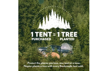 Image of Napier Backroadz Truck Tent, Full Size Crew Cab Bed, Gray/Green, 5.5-5.8 ft, 19033