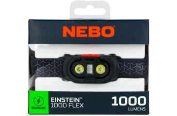Image of Nebo Einstein COB LED Headlamp, Lithium Ion, White, 1000 Lumens, Black, NEB-HLP-0007