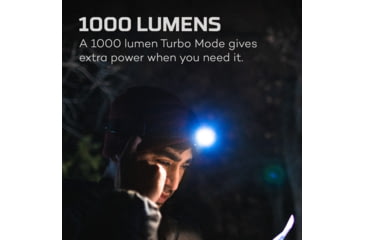 Image of Nebo Einstein COB LED Headlamp, Lithium Ion, White, 1000 Lumens, Black, NEB-HLP-0007