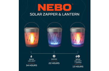 Image of Nebo Solar Zapper and LED Lantern 2000mAh Li-ion Battery