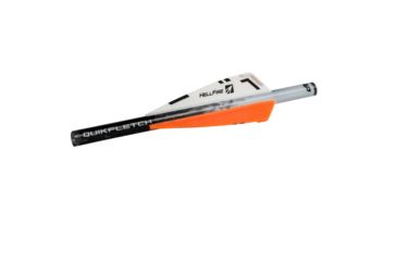 Image of New Archery Products Quikfletch 3in Hellfire X-Bow, 6 Pack, White/Green/Green, NAP-60-012