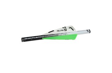 Image of New Archery Products Quikfletch 3in Hellfire X-Bow, 6 Pack, White/Orange/Orange, NAP-60-013