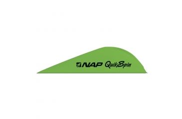 Image of New Archery Products Quikspin ST Vanes, Fluorescent Green 2 in. 36 pk. 60-613