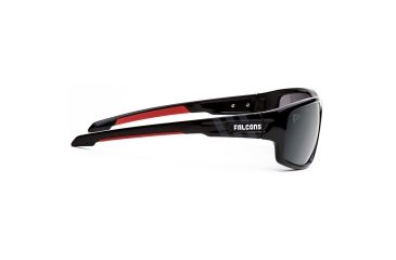 Image of NFL Catch Atlanta Falcons Single Vision Prescription Sunglasses, Glossy Black Frame, 622586T02SV