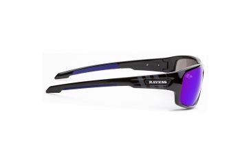 Image of NFL Catch Baltimore Ravens Single Vision Prescription Sunglasses, Glossy Black Frame, 622586T03SV