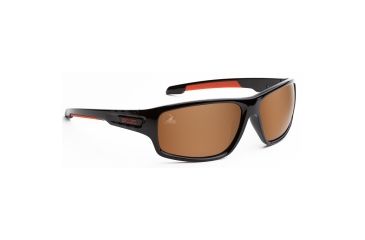 Image of NFL Catch Cleveland Browns Single Vision Prescription Sunglasses, Glossy Black Frame, 622586T08SV