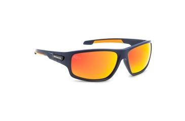 Image of NFL Catch Denver Broncos Single Vision Prescription Sunglasses, Matte Dark Navy Frame, 622586T10SV