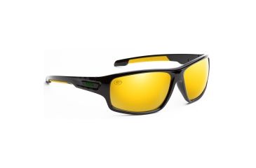 Image of NFL Catch Green Bay Packers Single Vision Prescription Sunglasses, Glossy Black Frame, 622586T12SV