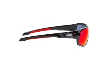 Image of NFL Catch Kansas City Chiefs Single Vision Prescription Sunglasses, Glossy Black Frame, 622586T16SV