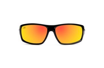 Image of NFL Catch Miami Dolphins Single Vision Prescription Sunglasses, Glossy Black Frame, 622586T17SV