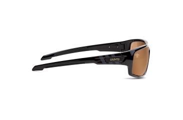 Image of NFL Catch New Orleans Saints Single Vision Prescription Sunglasses, Glossy Black Frame, 622586T20SV