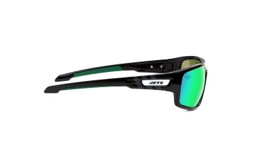Image of NFL Catch New York Jets Single Vision Prescription Sunglasses, Glossy Black Frame, 622586T22SV