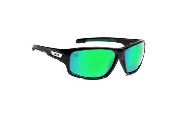 Image of NFL Catch New York Jets Single Vision Prescription Sunglasses, Glossy Black Frame, 622586T22SV