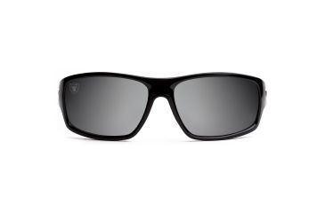 Image of NFL Catch Oakland Raiders Single Vision Prescription Sunglasses, Glossy Black Frame, 622586T23SV