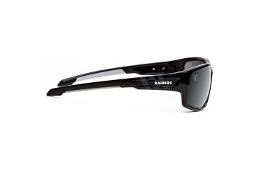 Image of NFL Catch Oakland Raiders Single Vision Prescription Sunglasses, Glossy Black Frame, 622586T23SV