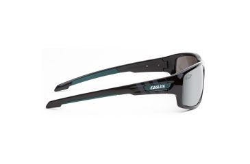 Image of NFL Catch Philadelphia Eagles Single Vision Prescription Sunglasses, Glossy Black Frame, 622586T24SV