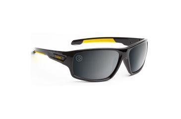 Image of NFL Catch Pittsburgh Steelers Single Vision Prescription Sunglasses, Glossy Black Frame, 622586T25SV