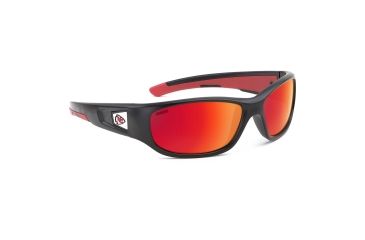 Image of NFL Zone Kansas City Chiefs Single Vision Prescription Sunglasses, Matte Black Frame, 655975T16SV