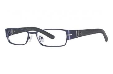 Image of Nicole Miller Chrystie Eyeglass Frames - Frame Matte Navy/Black, Size 52/16mm NMCHRYSTIE03