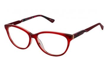 Image of Nicole Miller Elizabeth Eyeglass Frames - Frame Burgundy Horn, Size 55/14mm NMELIZABETH03