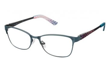 Image of Nicole Miller Oriana Eyeglass Frames - Frame Light Teal, Size 50/15mm NMORIANA02