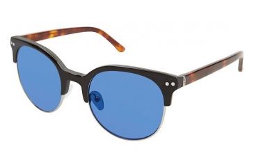 Image of Nicole Miller Sylvan Single Vision Prescription Sunglasses NMSYLVAN01 - Frame Color Black Tortoise