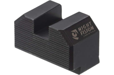 Image of Night Fision Optic Plate + Tritium Ylw Front Sight Combo EPS Carry to Glock 43x MOS, Black, GLK-OPBS-EPSC-43X-YGZX