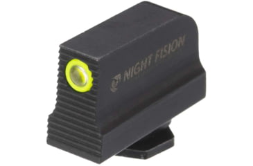Image of Night Fision Holosun EPS Carry Adapter Plate, Glock Mos + Tritium Ylw Front Sight Combo, Black, GLK-OPBS-EPSC-43X-YGZX