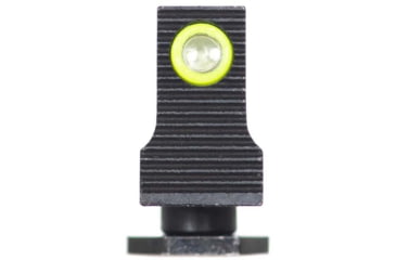 Image of Night Fision Optic Plate + Tritium Ylw Front Sight Combo EPS Carry to Glock 43x MOS, Black, GLK-OPBS-EPSC-43X-YGZX