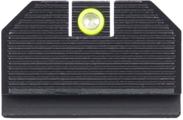 Image of Night Fision Optic Plate + Tritium Ylw Front Sight Combo EPS Carry to Glock 43x MOS, Black, GLK-OPBS-EPSC-43X-YGZX