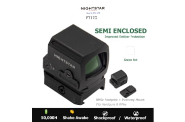 Image of NightStar PT17G 1x17mm Reflex Red Dot Sight