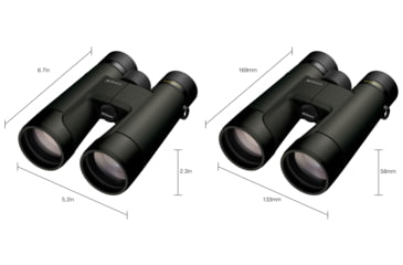 Image of Nikon Prostaff P7 10x50mm Roof Prism Binoculars, Black, Full Size, 16847