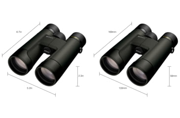 Image of Nikon Prostaff P7 12x50mm Roof Prism Binoculars, Black, Full Size, 16848