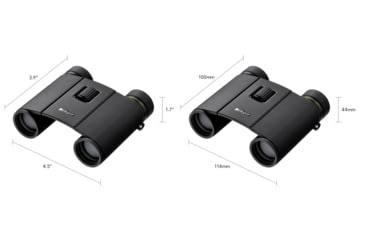 Image of Nikon Trailblazer 8x25mm Roof Prism Binoculars, Black, Compact, 16852