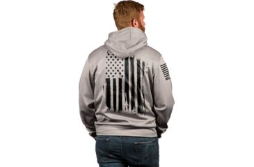 Image of Nine Line Apparel America Tail Gater Hoodie Grey Heather 2xl