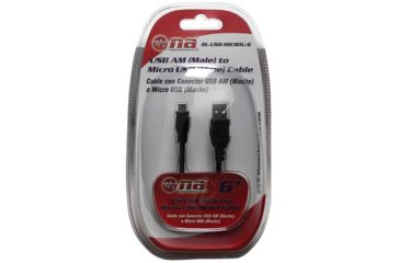 Image of Nippon USB To Micro USB Cable 6ft Black, Black BLUSBMICROU6