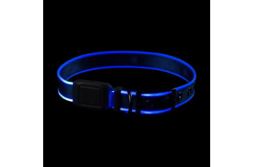 Image of Nite Ize NiteDog Rechargeable LED Collar, Blue/Blue, Large, NDCRL-03-R3
