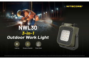 Image of Nitecore NWL30 3-in-1 Outdoor Lantern with Mosquito Repeller and Power Bank Functions
