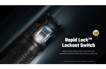 Image of Nitecore P27iX 5000 Lumen 21700 Li-Ion Rechargeable LED Customizable Tactical Flashlight w/ Multi-Beam Modes
