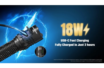 Image of Nitecore P27iX 5000 Lumen 21700 Li-Ion Rechargeable LED Customizable Tactical Flashlight w/ Multi-Beam Modes