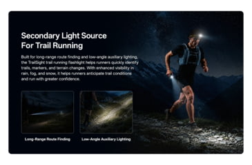 Image of Nitecore TrailSight 1200 Lumens 18650 Rechargeable Li-Ion LED Waist-Level Trail Running Flashlight