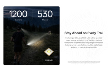 Image of Nitecore TrailSight 1200 Lumens 18650 Rechargeable Li-Ion LED Waist-Level Trail Running Flashlight